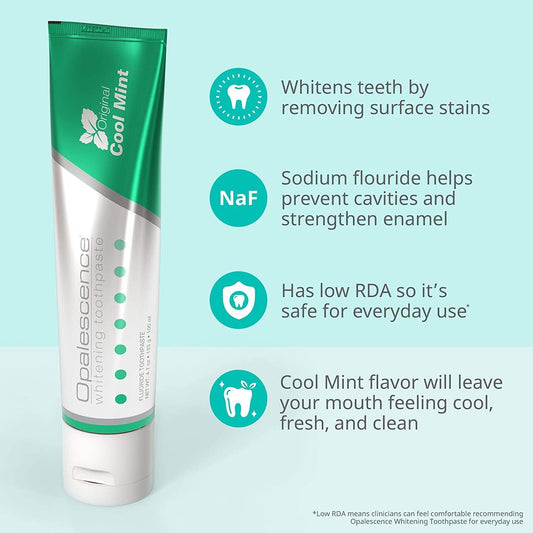 Opalescence, Fluoride Teeth Whitening Toothpaste, Mint Flavor, 20ml, Single